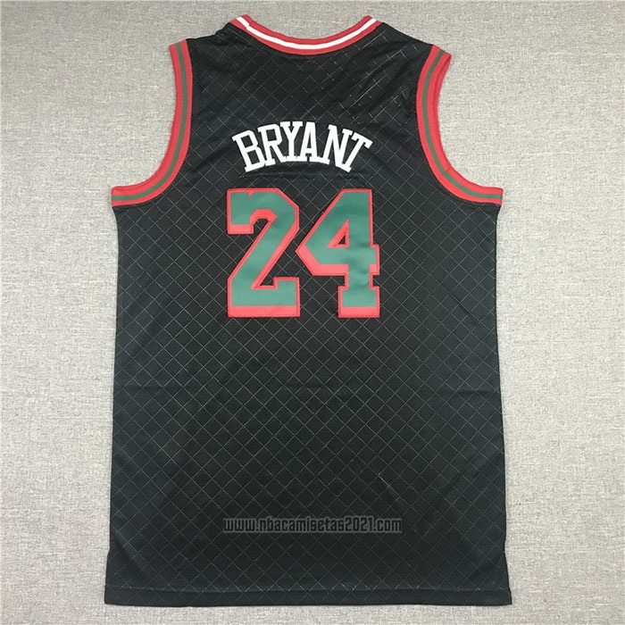 Camiseta Los Angeles Lakers Kobe Bryant #24 Mitchell & Ness 2007-08 Negro